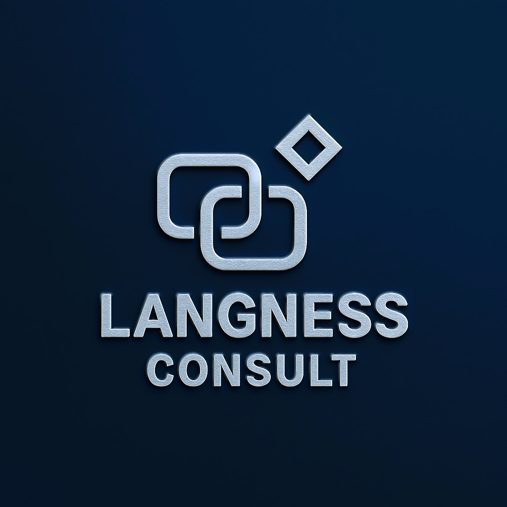 LANGNESS CONSULT blue background LANGNESS CONSULT blue background